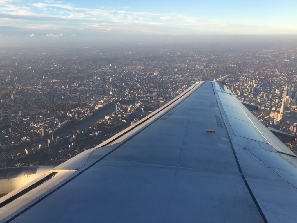 Landing in London