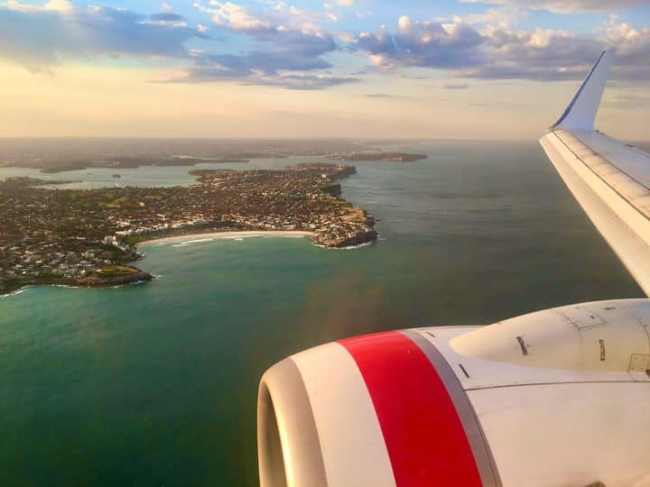 Landing in Sydney