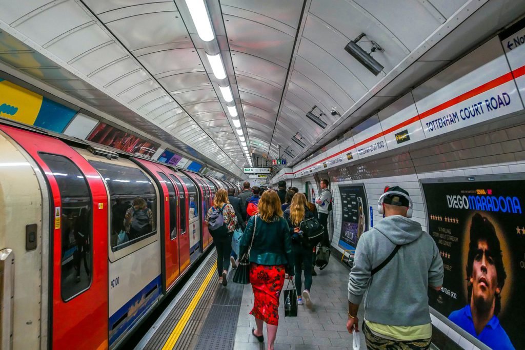 London Tube Tottenham Court Road station