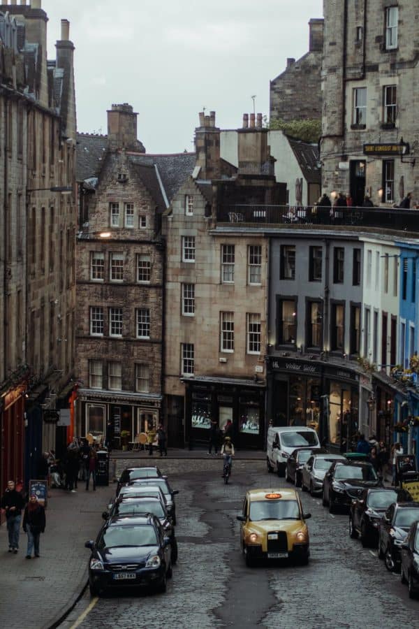 city road people street Edinburgh