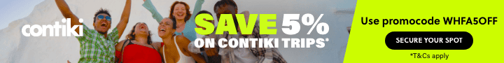 Save 5% on Contiki trips