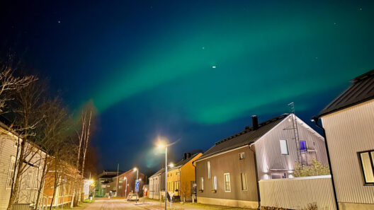 Northern lights visible in Oulu, Finland